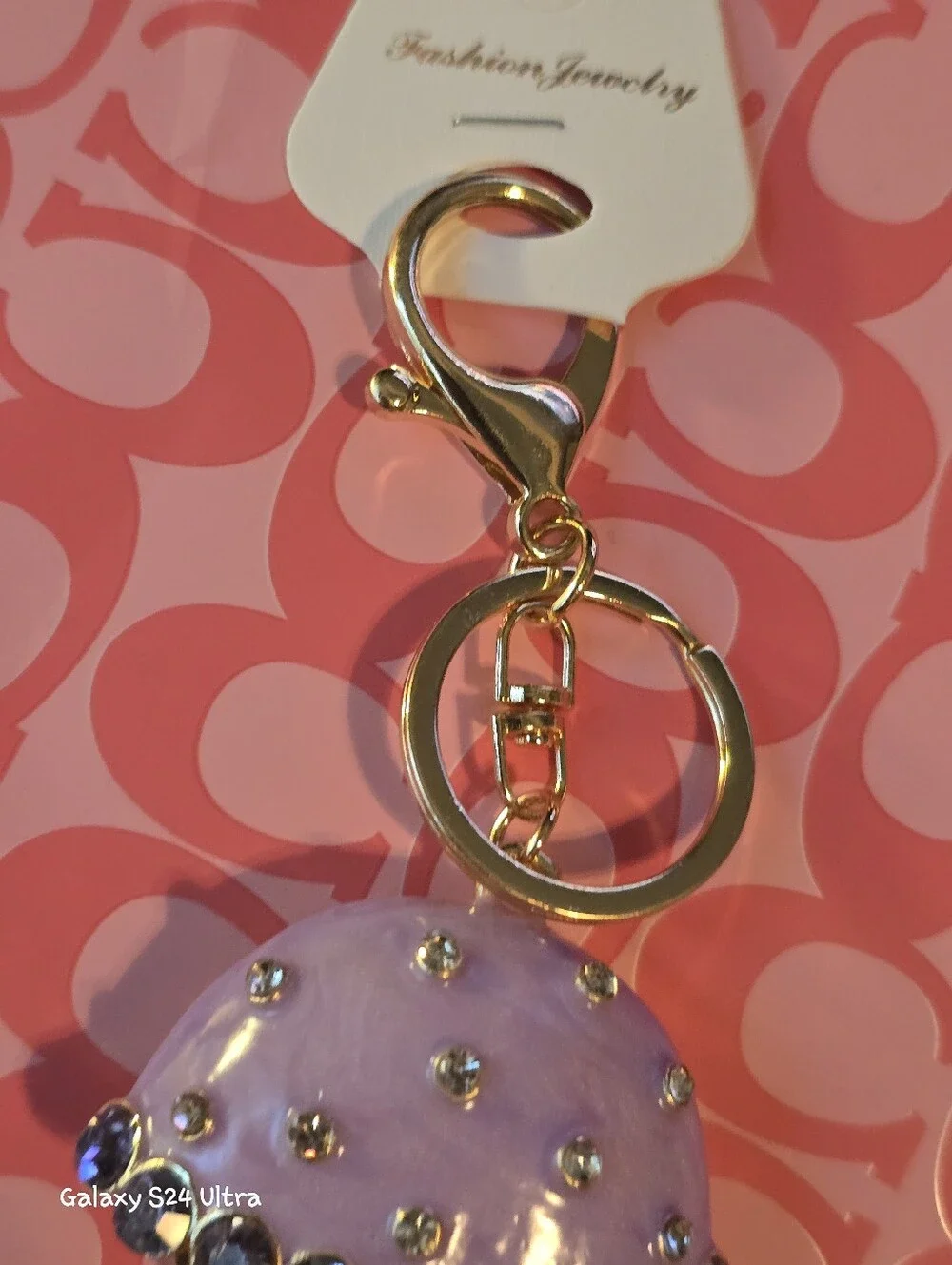 Beautiful Jellyfish Bag Charm/ Keychain NEW